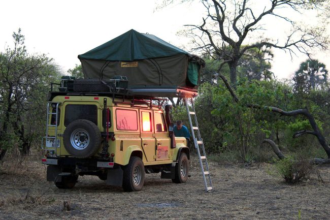 Self Drive Safari Tanzania driver's, Katavi National Park, camping, tent, fourwheel drive, sunset, tree, tent