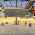 dream, four wheel drive, safari, man, woman, adventure, young couple, yellow vehicle