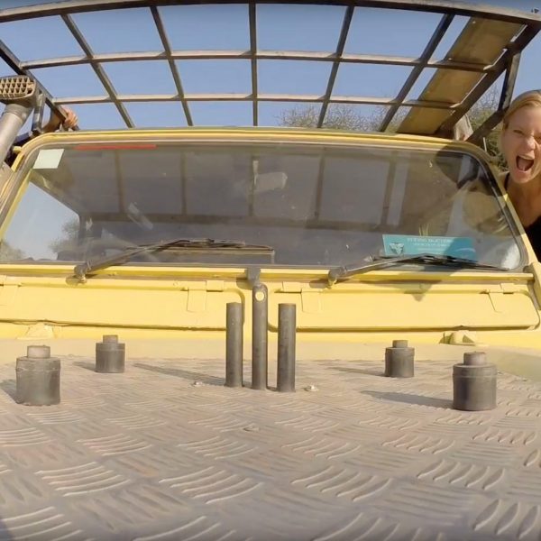 dream, four wheel drive, safari, man, woman, adventure, young couple, yellow vehicle