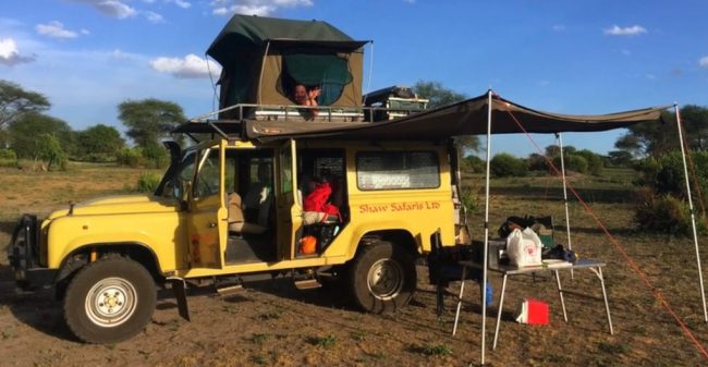 self-drive-satisfaction-blog land rover, 4WD, tent, camping, safari